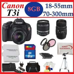  Canon EOS Rebel T3i 18 MP CMOS Digital SLR Camera and 