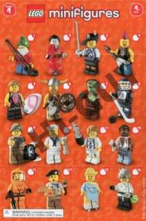 Pamphlet Poster of Lego Series Minifigures 1, 2, 3, 4 or 5  