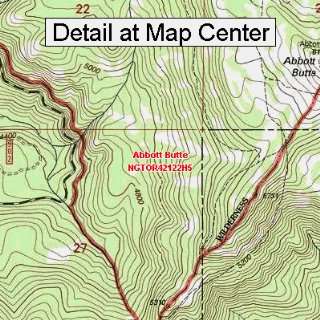USGS Topographic Quadrangle Map   Abbott Butte, Oregon (Folded 