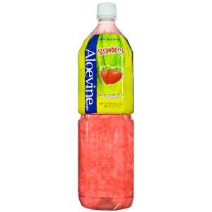   Strawberry Flavored Aloe Drink with Real Aloe Pulp, 50.7 Ounce
