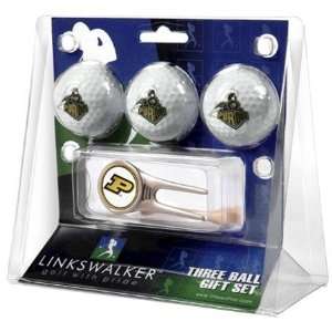Purdue Boilermakers NCAA 3 Ball Gift Pack & Cap Tool