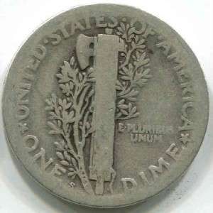 1924 S ★★★ GOOD MERCURY SILVER DIME AS SHOWN IN PICTURES 