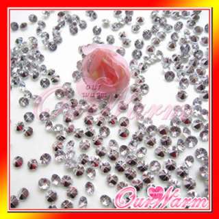 1000 Silver 4 Size Diamond Confetti Wedding Party Decor  