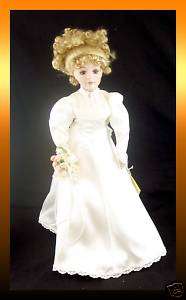 Tender Heart Treasures CATHERINE 19 Porcelain Victorian Bride Doll 