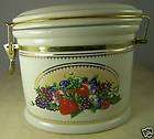 knott s berry farm ceramic vacuum jar fruit design 2005