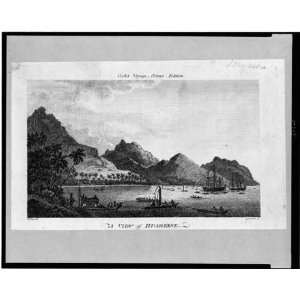  View,Huahelne,James Cooks voyage,octavo edition,journey 