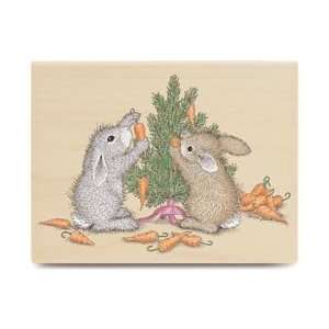   House Mouse Mounted Rubber Stamp 3.5X4.5 Carrot Tree: Home & Kitchen