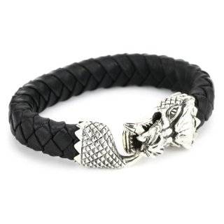  Sterling Silver Rattlesnake Bracelet for Men: Jewelry