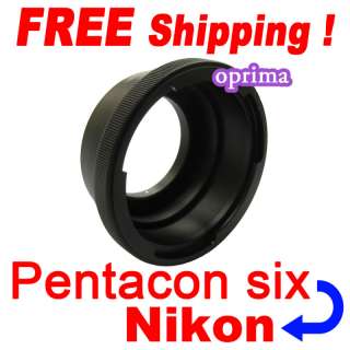 Pentacon Six 6 Kiev 60 lens to Nikon D60 D50 3 Adapters  