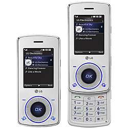 LG KM710 White Unlocked GSM Cell Phone  Overstock