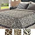 Solaron Synthetic Ultra thick Animal Print Mink Blanket  Overstock 