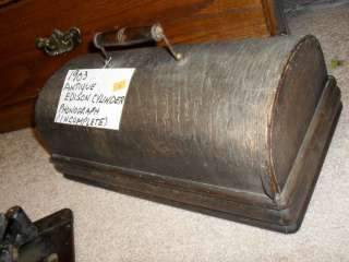 Antique 1903 Thomas Edison Cylinder Phonograph player  