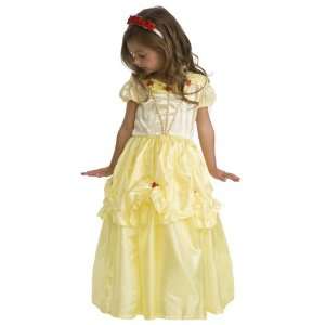  2 Item Bundle: Little Adventures Belle Princess Dress Up Costume 