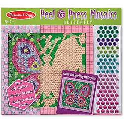 Melissa & Doug Butterfly Peel and Press Sticker by Number Set 
