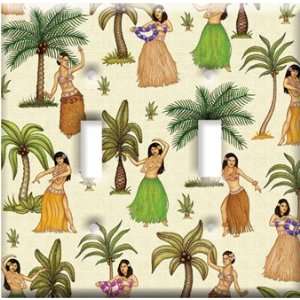   Switch Plate Cover Art Hula Girls Beach Tropical DBL: Home Improvement