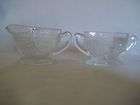 Pair of Indiana Depression Glass Cream and Sugar Dishes   Sandwich 