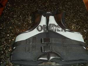 Brand New OBrien Mens Life Vest XL 44 48 Black Grey/Bl  