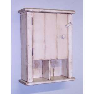   Primitive Cottage Style Wall Cabinet   Color Choice: Furniture & Decor