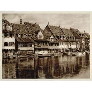   Regnitz River Bamberg Bavaria   Original Photogravure
