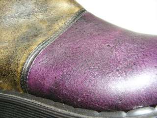 NEW Rad Doc Dr Martens Boots Wedge WomensUK 7 US 9 Tall ENGLAND Purple 