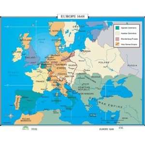  Universal Map 30371 World History Wall Maps   Europe 1648 