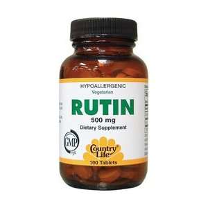 Country Life Rutin    500 mg   100 Tablets
