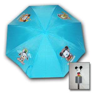 Disney Cuties~Mickey Blue Folding Childrens Umbrella  