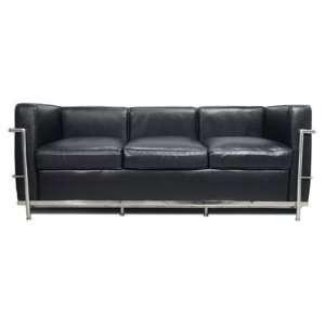  Le Corbusier Style Petite Leather Sofa