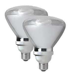  TCP 23w Par38 Compact Fluorescent Flood Bulbs   2 Pack 