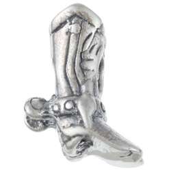 Signature Moments Sterling Silver Cowboy Boot Bead  Overstock