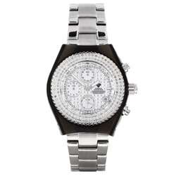Aqua Master Unisex Diamond cut Chronograph Watch  