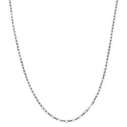 Sterling Silver 24 inch Cable Link Chain Necklace  