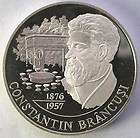 Moldova 2001 Brancusi 50 Lei Silver Coin,Proof