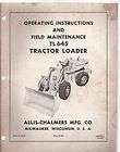 Allis Chalmers 545 & 545H Diesel WHEEL LOADER Parts Manual 1967