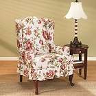 wing chair slipcover stretch  