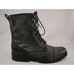 Bucco Womens Lace Up Combat Boots  
