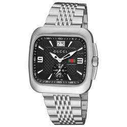 Gucci Mens Coupe Stainless Steel Bracelet Watch  Overstock