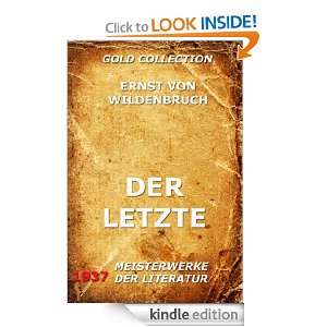 Der Letzte (Kommentierte Gold Collection) (German Edition)