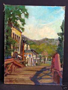 Stockton Oil Painting Impressionist New Hope Bucks Co  