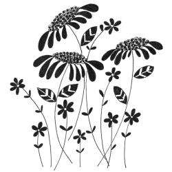 Penny Black Flower Amongst Flowers Wood mounted Rubber Stamp 