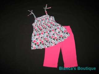 NEW Tranquil Wildflower Capri Girls Summer Clothes 4T  