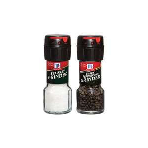 Salt and Pepper Grinders McCormick Sea Salt + Black Peppercorn:  