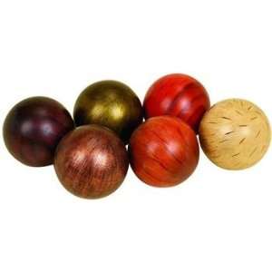  Ceramic, decorative balls for table decor set/6: Beauty
