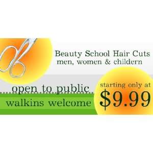    3x6 Vinyl Banner   Beauty School Hair Cuts: Everything Else