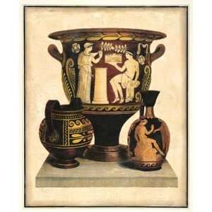  Crackled Etruscan Urn I Poster Print