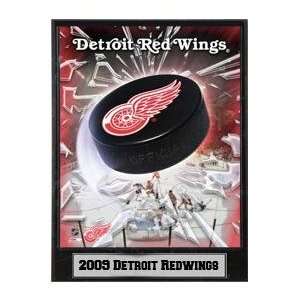 2009 Detroit Red Wings Team Logo Photograph Nested on a 9x12 Plaque 