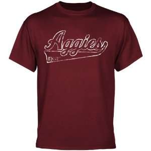   New Mexico State Aggies Swept Away T Shirt   Maroon