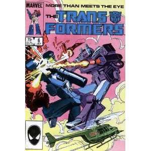   The Transformers # 6 (More than meets the eye.) Marvel Comics Books