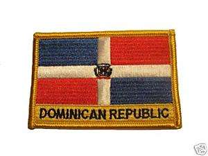 Dominican Republic Embroidered Flag patch Iron on orSew  
