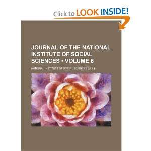  Journal of the National Institute of Social Sciences 